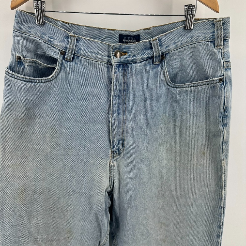 Harbor Bay Jeans Mens 38x38 Light Blue Denim Casualwear‎ Five Pockets Comfort